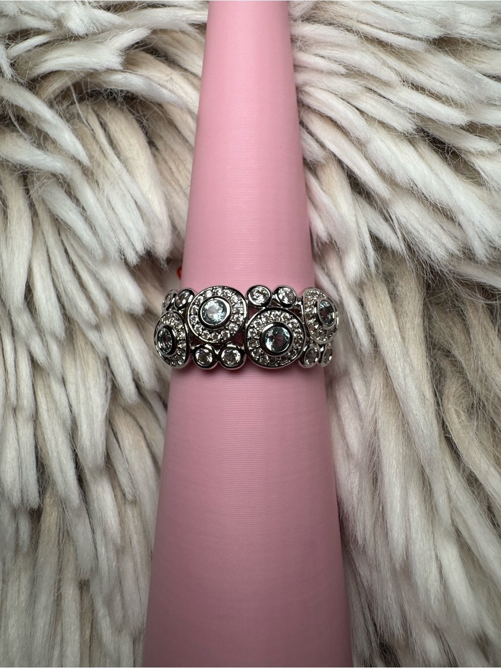 Mint tourmaline ring